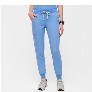 Ciel Blue Figs Joggers - small TALL